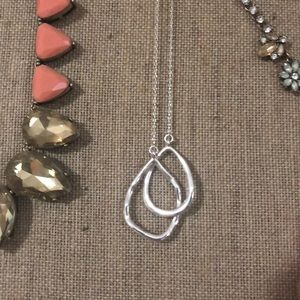 Interlocking teardrop necklace